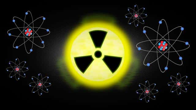 Simbolo Radiacao, Atomos