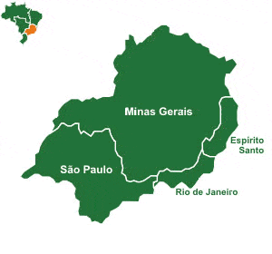 Localização da Região Sudeste do Brasil
