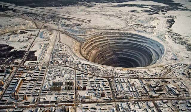 A maior mina de diamantes do mundo