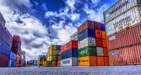containers, exportação
