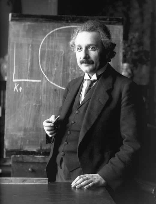 Foto do Albert Einstein, Professor na Sala de Aula