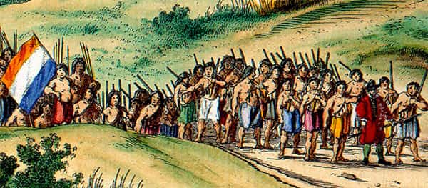 índios Janduís Potiguares e a tropas holandesas comandadas por Jacob Rabbi