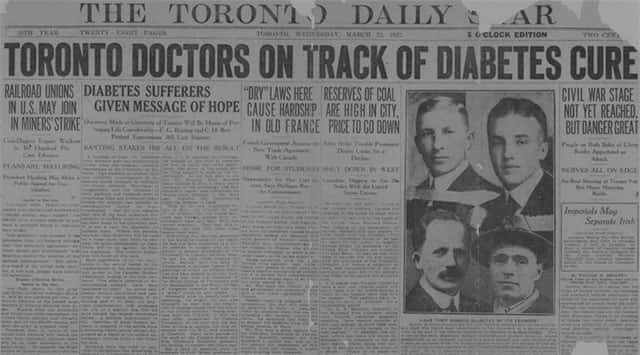 Jornal de epoca, canada, descoberta da insulina