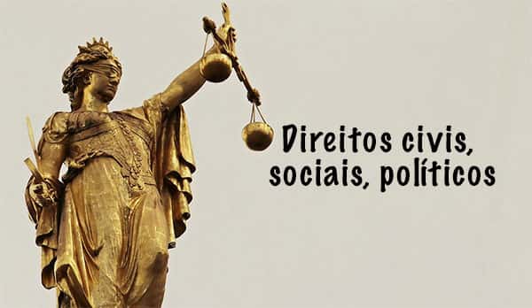 Justiça, Direitos civis, sociais, políticos
