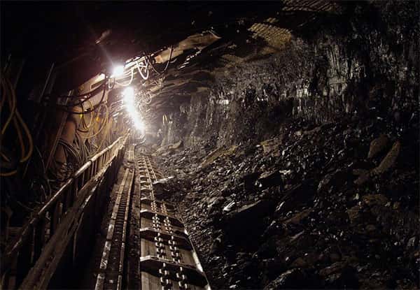 Mina de extração de Carvão Mineral