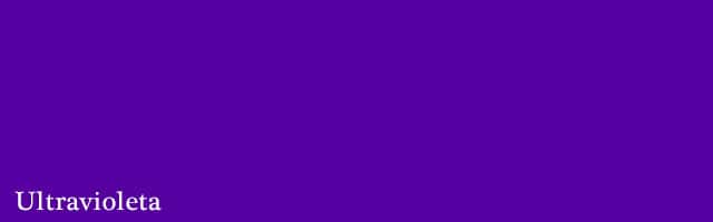 Ultravioleta cor