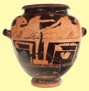Vaso romano antigo